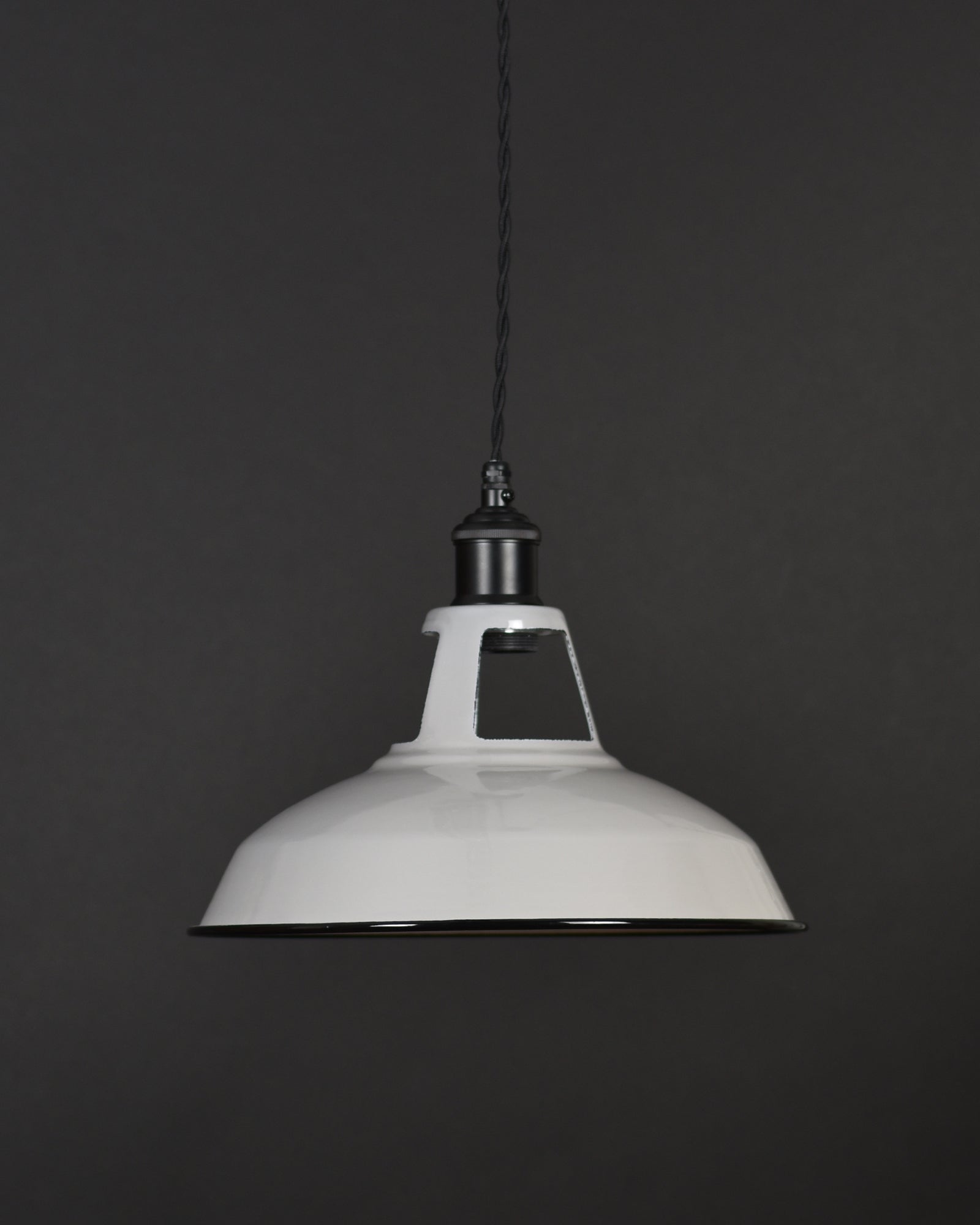 Ceiling Pendant | Industrial Open Top | Beige Grey - Vendimia Lighting Co.