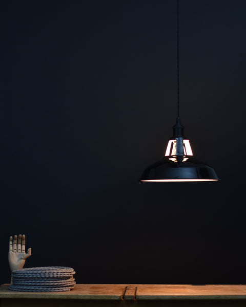 Ceiling Pendant | Industrial Open Top | Black - Vendimia Lighting Co.