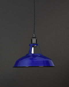 Ceiling Pendant | Industrial Open Top | Ocean Blue - Vendimia Lighting Co.