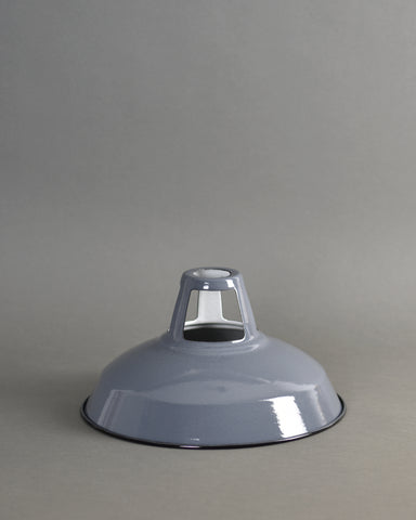 Enamel Shade | Industrial Open Top | Dark Grey - Vendimia Lighting Co.