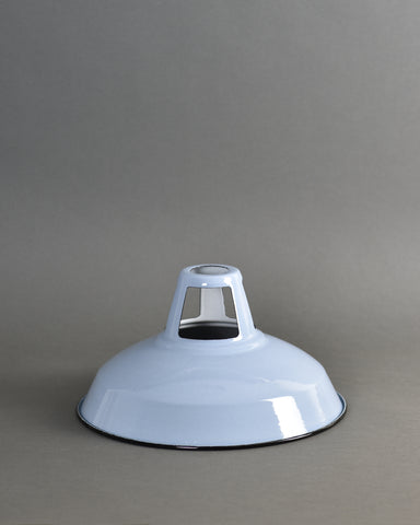 Enamel Shade | Industrial Open Top | Dove Grey - Vendimia Lighting Co.
