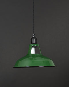 Ceiling Pendant | Industrial Open Top | Classic Green - Vendimia Lighting Co.