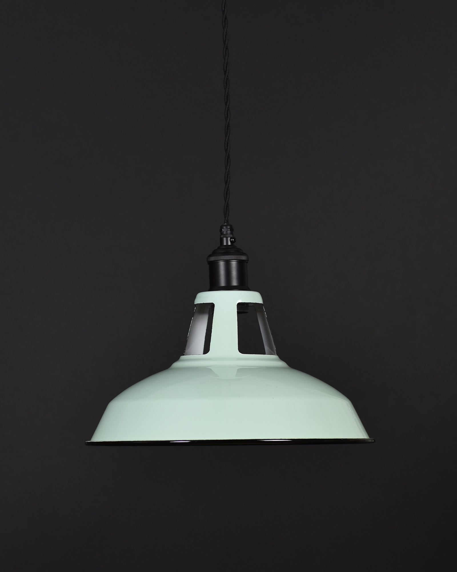 Ceiling Pendant | Industrial Open Top | Mint Green - Vendimia Lighting Co.