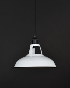 Ceiling Pendant | Industrial Open Top | White - Vendimia Lighting Co.