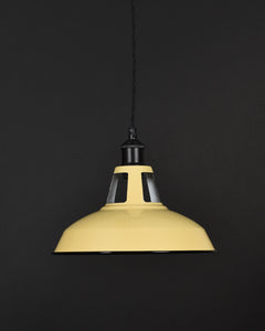 Ceiling Pendant | Industrial Open Top | Pale Yellow - Vendimia Lighting Co.