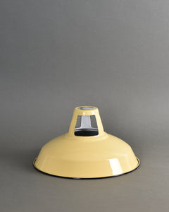 Enamel Shade | Industrial Open Top | Pale Yellow - Vendimia Lighting Co.