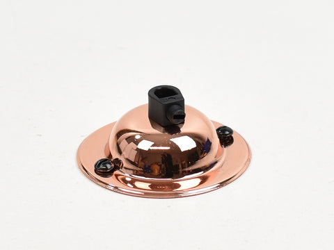 Steel Ceiling Rose | Dome | Polished Copper - Vendimia Lighting Co.