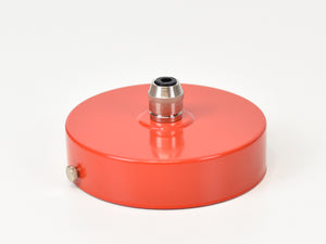 Steel Ceiling Rose | Single Outlet | Bright Red - Vendimia Lighting Co.