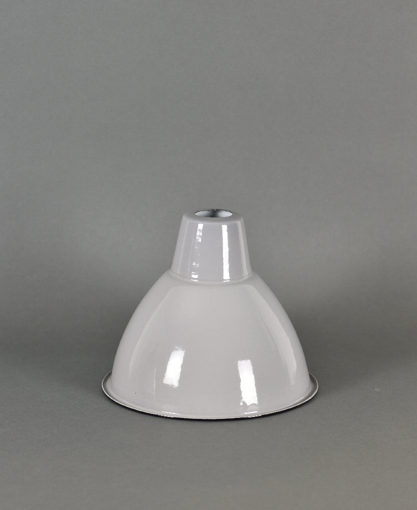 Enamel Shade | Dome | Beige Grey - Vendimia Lighting Co.