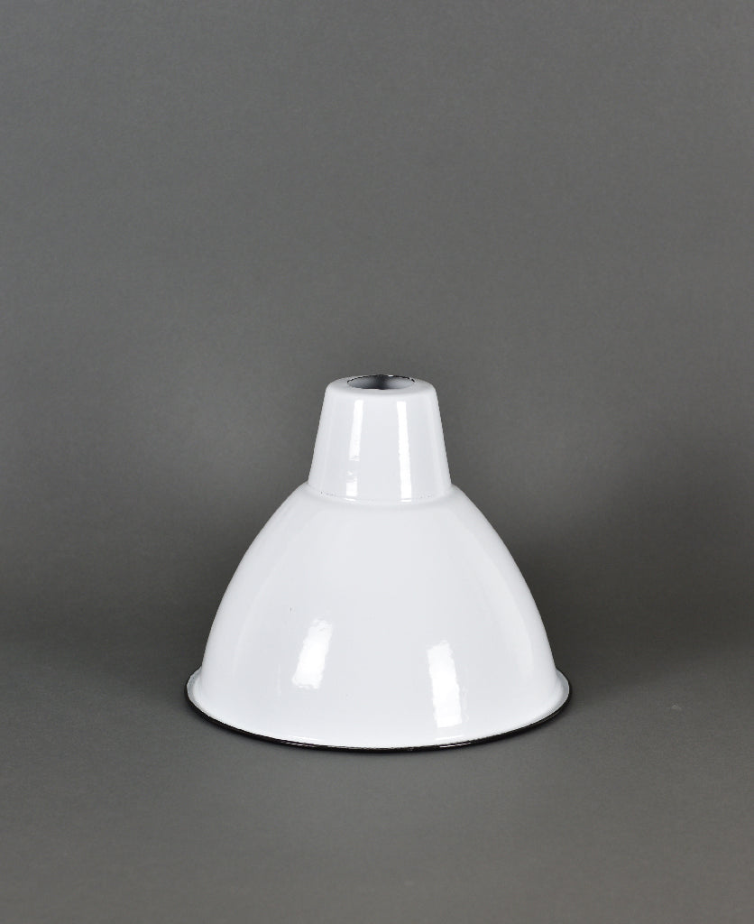 Enamel Shade | Dome | Brilliant White - Vendimia Lighting Co.