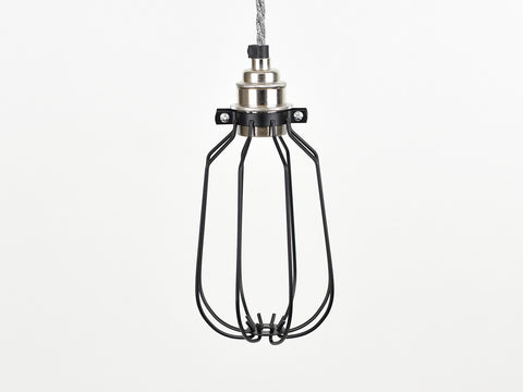 Cage Shade | Drop | Jet Black - Vendimia Lighting Co.