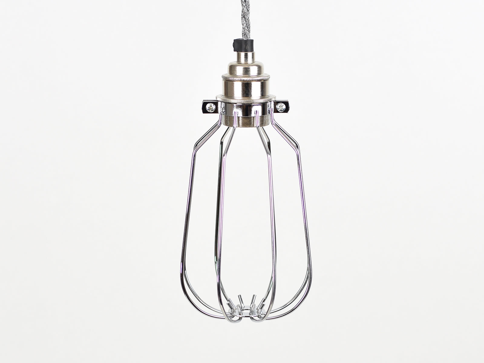 Cage Shade | Drop | Polished Silver - Vendimia Lighting Co.