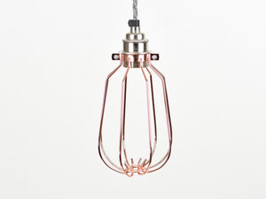 Cage Shade | Drop | Polished Copper - Vendimia Lighting Co.