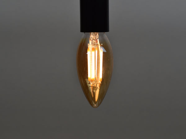 E14 LED Filament Bulb | C35 | Amber - Vendimia Lighting Co.