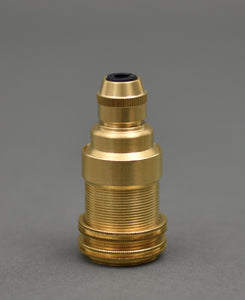 E14 Brass Bulb Holder | Threaded Skirt | Polished Brass - Vendimia Lighting Co.