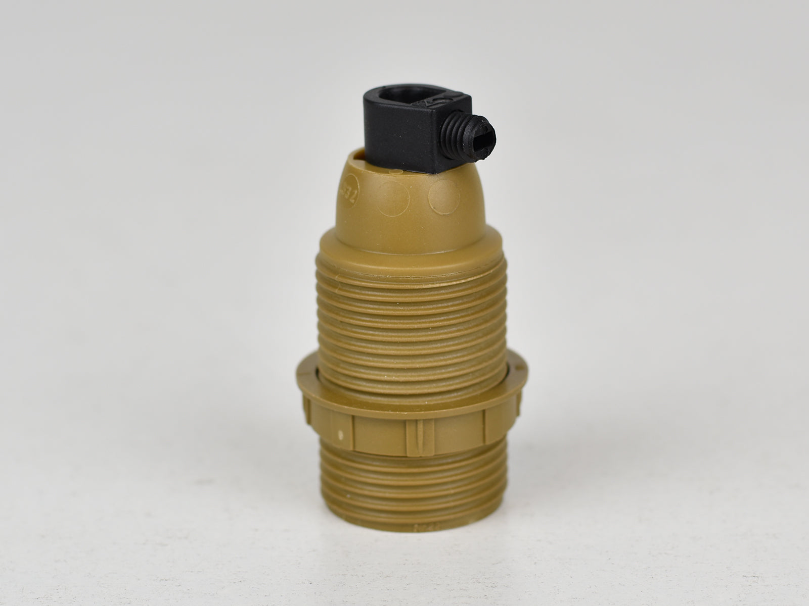 E14 Bakelite Bulb Holder | Threaded | Dull Gold - Vendimia Lighting Co.