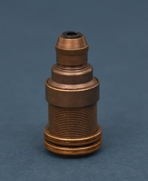E14 Brass Bulb Holder | Threaded Skirt | Old English Brass - Vendimia Lighting Co.