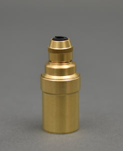 E14 Brass Bulb Holder | Plain Skirt | Polished Brass - Vendimia Lighting Co.