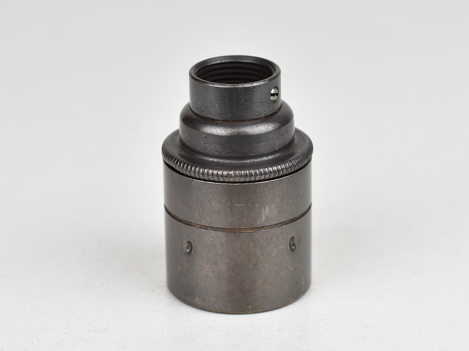 E27 Brass Bulb Holder | 20mm Conduit Fitting | Plain Bronze - Vendimia Lighting Co.