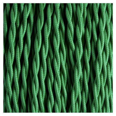 Fabric Cable | Twisted | Fern Green - Vendimia Lighting Co.