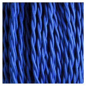 Fabric Cable | Twisted | Royal Blue - Vendimia Lighting Co.