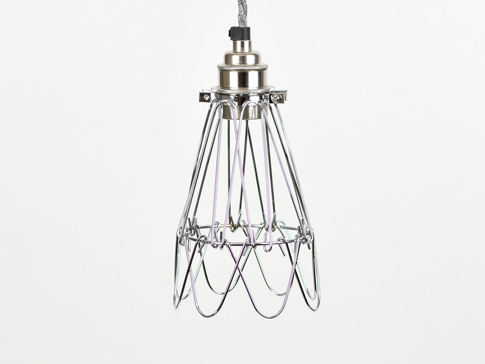 Cage Shade | Flower | Polished Silver - Vendimia Lighting Co.