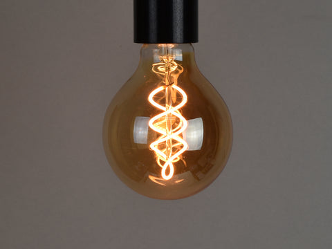 B22 LED Filament Bulb | G80 | Spiral - Vendimia Lighting Co.