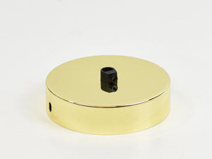 Steel Ceiling Rose | Single Outlet | Gold Chrome - Vendimia Lighting Co.