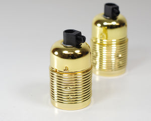 Steel Bulb Holder | Polished Brass - Vendimia Lighting Co.