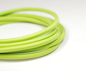 Fabric Cable | Round | Lime Green - Vendimia Lighting Co.