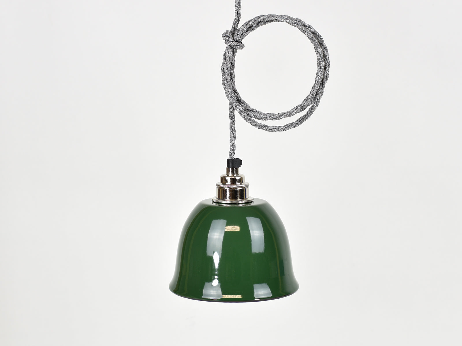 Ceiling Light | Bell Enamel Shade | Classic Green - Vendimia Lighting Co.