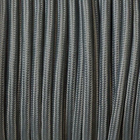 Fabric Cable | Round | Steel Grey - Vendimia Lighting Co.