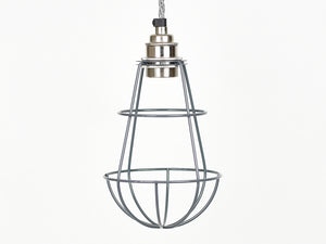 Cage Shade | Teardrop | Battleship Grey - Vendimia Lighting Co.