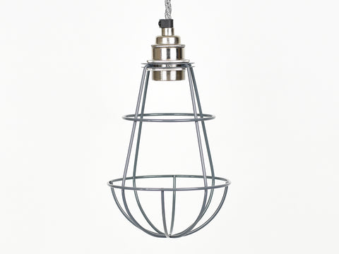 Cage Shade | Teardrop | Battleship Grey - Vendimia Lighting Co.