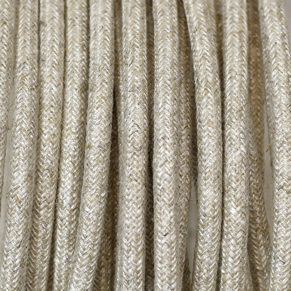 Fabric Cable | Round | Hessian - Vendimia Lighting Co.