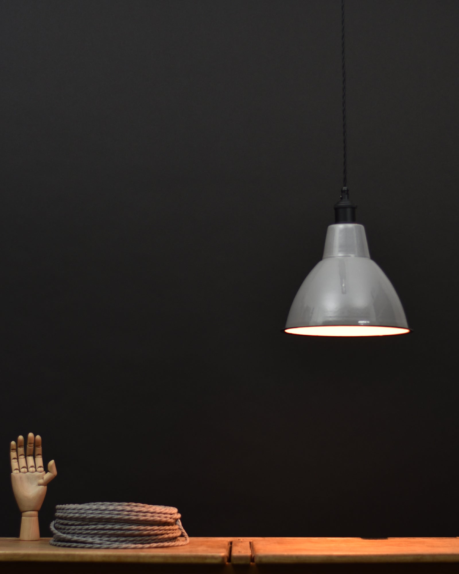 Ceiling Pendant | Dome | Beige Grey - Vendimia Lighting Co.