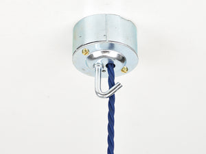 Steel conduit ceiling rose | Galvanised | Small Hook - Vendimia Lighting Co.