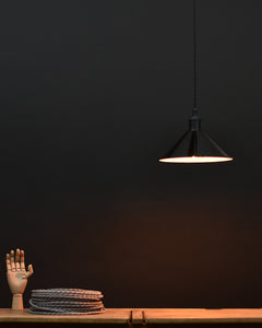 Ceiling Pendant | Coolie | Jet Black - Vendimia Lighting Co.