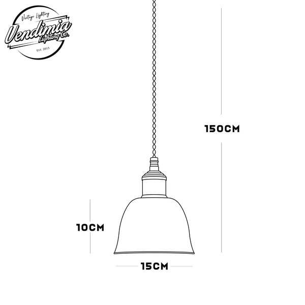 Ceiling Pendant | Bell | Brilliant White - Vendimia Lighting Co.
