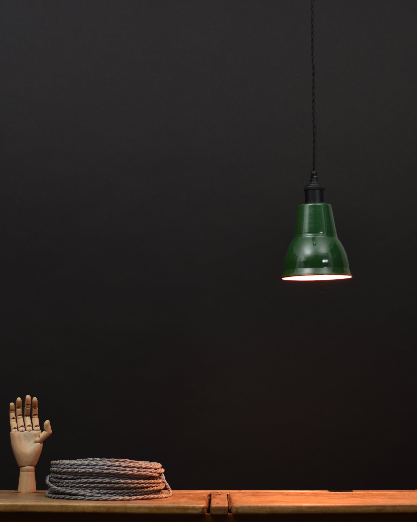 Ceiling Pendant | Cone | Classic Green - Vendimia Lighting Co.