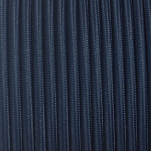 Fabric Cable | Round | Dark Blue - Vendimia Lighting Co.