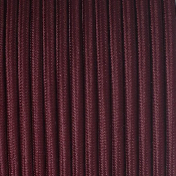 Fabric Cable | Round | Wine Red - Vendimia Lighting Co.