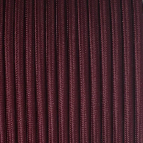 Fabric Cable | Round | Wine Red - Vendimia Lighting Co.