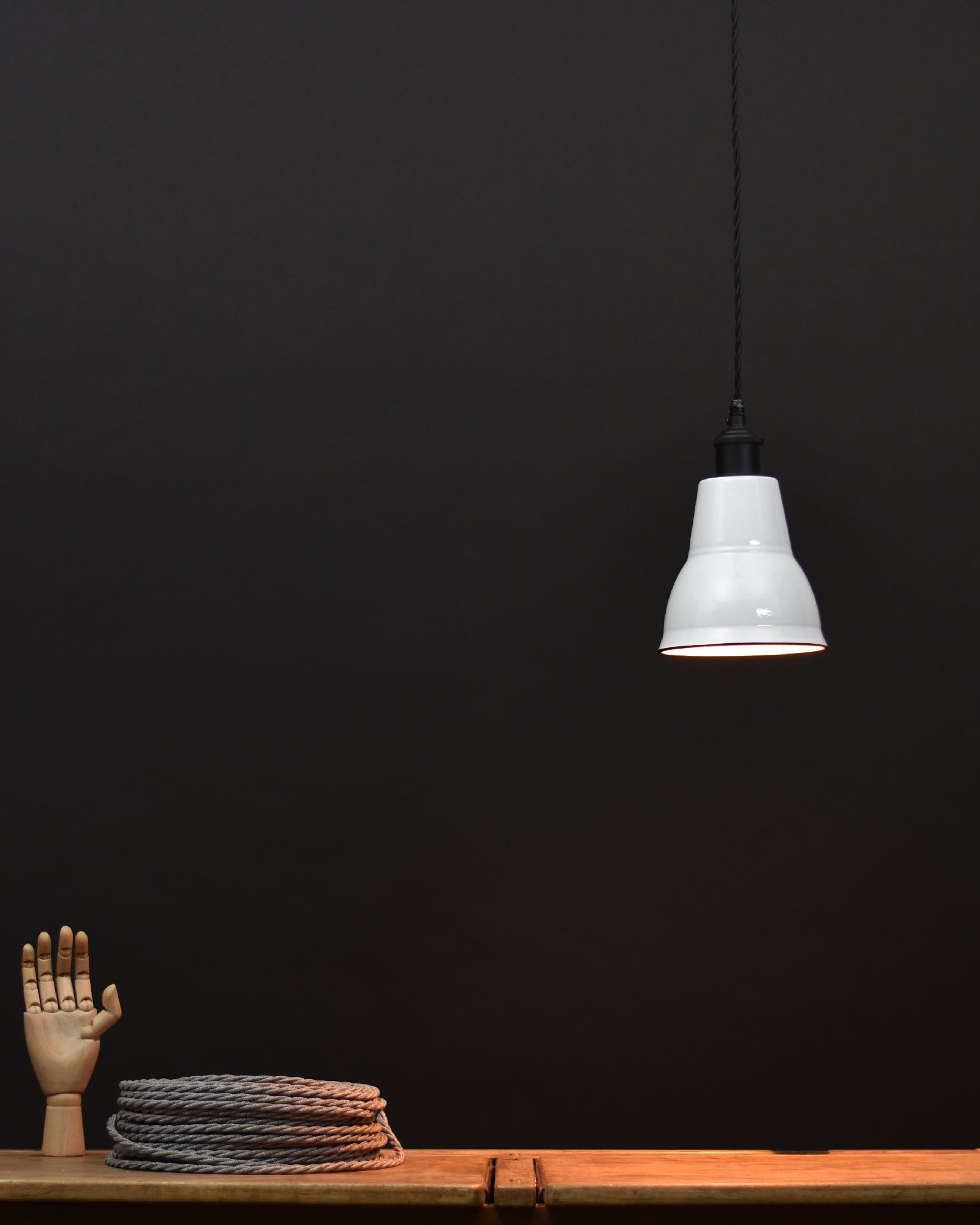 Ceiling Pendant | Cone | Brilliant White - Vendimia Lighting Co.