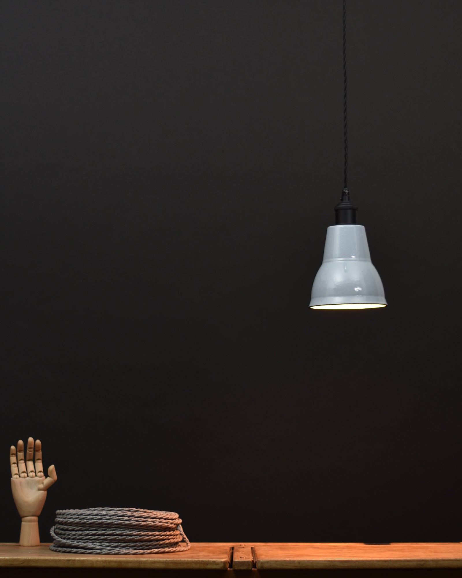 Ceiling Pendant | Cone | Dove Grey - Vendimia Lighting Co.