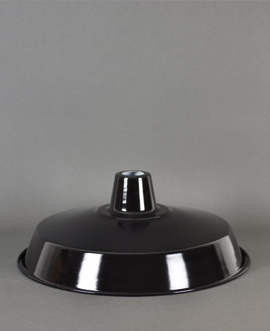 Enamel Shade | XL Industrial | Jet Black - Vendimia Lighting Co.