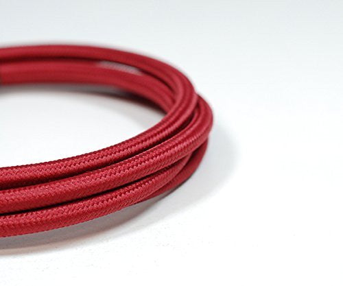 Fabric Cable | Round | Maroon - Vendimia Lighting Co.