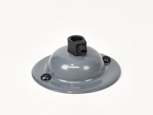 Steel Ceiling Rose | Dome | Battleship Grey - Vendimia Lighting Co.