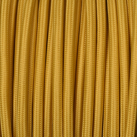 Fabric Cable | Round | Mustard Yellow - Vendimia Lighting Co.