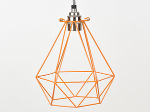 Cage Shade | Diamond | Burnt Orange - Vendimia Lighting Co.